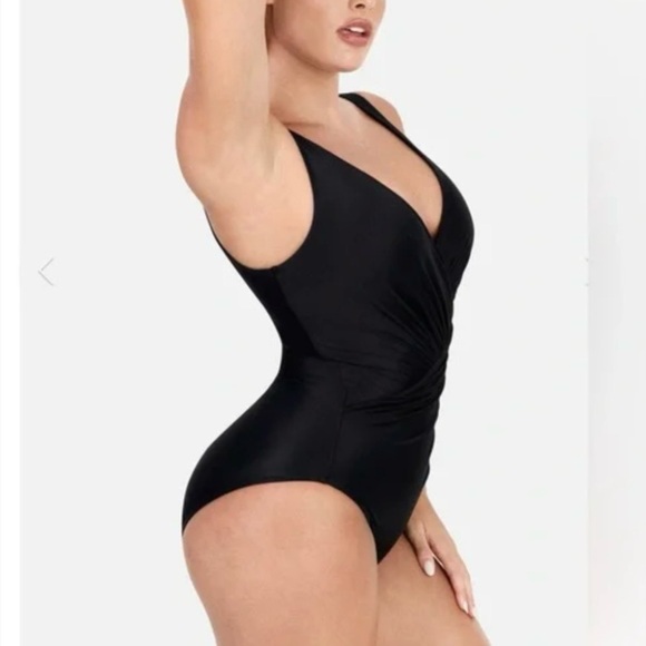 POPILUSH Shapewear Swimsuit Deep-V Neck One-Piece - MWT - Picture 2 of 7